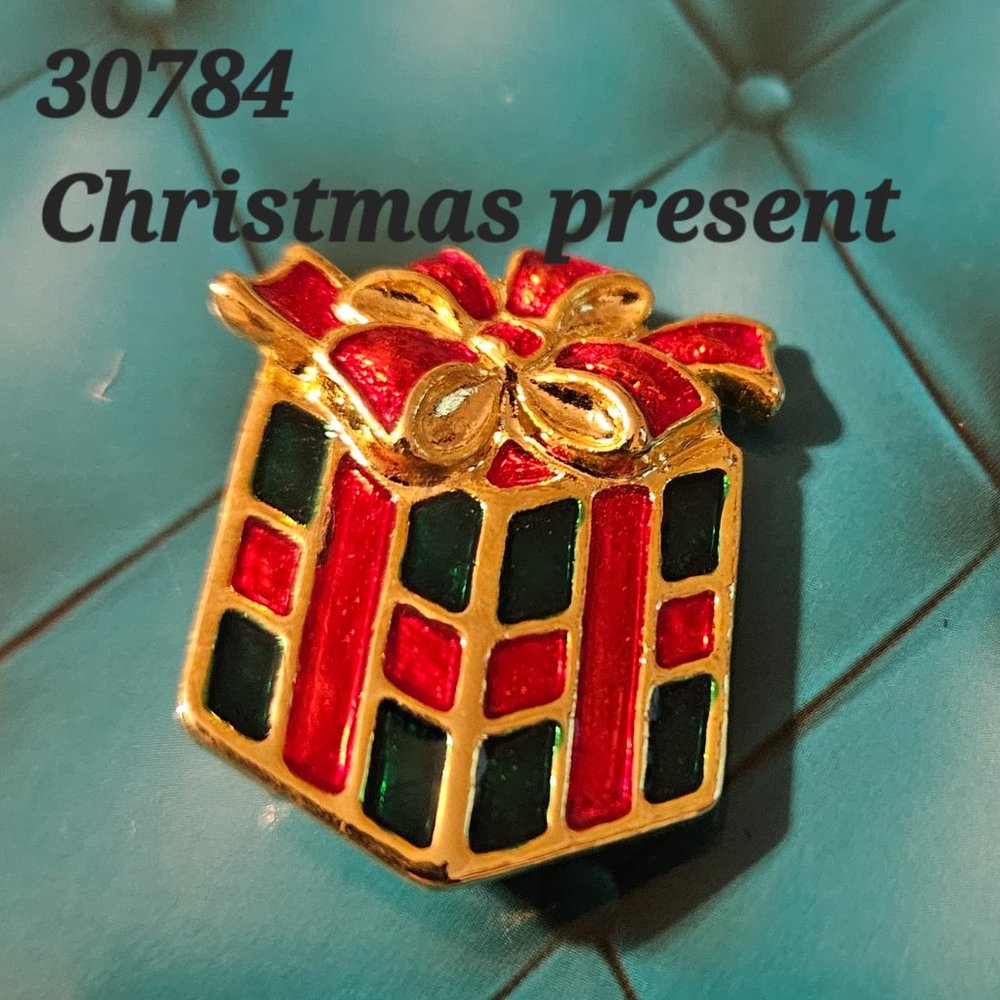 Premier Designs Christmas Present Holiday Pin
